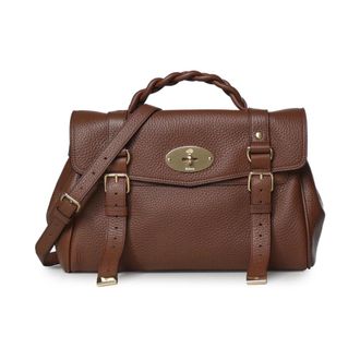 Mulberry Alexa Heavy Grain - Dames - Tassen - Bruin - Maat: ONE Size Leer