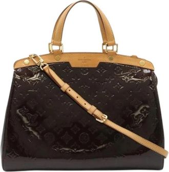 Louis Vuitton Pre-owned Monogram Vernis Blair GM 2way Bag - Dames - Vintage Handtas - Paars - ONE Size - Tweed - Vintage