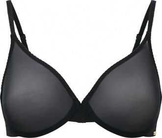 Gossard Womens Glossies Sheer Moulded Bra In Black