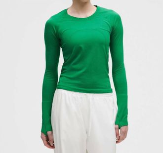 lululemon Swiftly Tech Long Sleeve 2.0 Top In Raceway Green