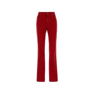 Chlo&eacute; Logo-patch Straight-leg Jeans