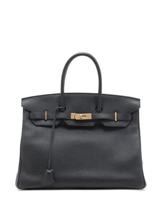 Hermès Borsa a mano Birkin Retourne 35 in pelle Togo 2020 - Nero