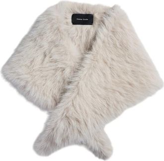 Simone Rocha Embellished Faux-fur Neckerchief