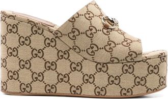Gucci 105 mm muiltjes met Horsebit-detail - Beige