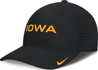 Nike Iowa Sideline Club Gameday Nike Mens Dri-FIT College Hat in Black | NC5300AIA-N24