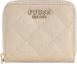 Guess Laurel SLG Small Zip Around - Accessories - Mujer - Beige - ONE SIZE