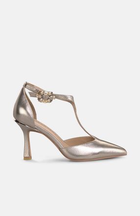 Alma En Pena Metallic Pumps With Rhinestone Buckle in Bronze at Nordstrom, Size 38