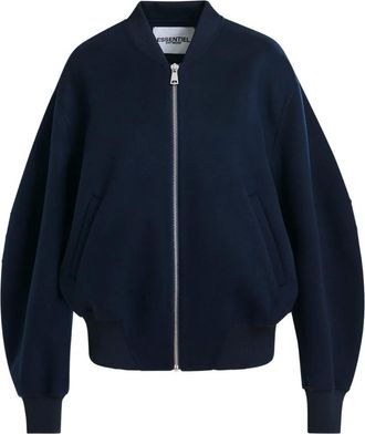 Essentiel Bomber con zip - Blu