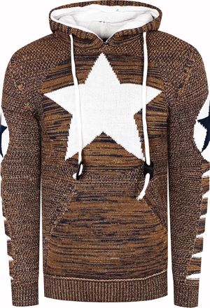 Rusty Neal Grof gebreide hoodie