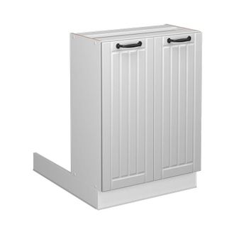 Vicco Isola cucina Fame-Line, Bianco casa di campagna, 60 cm senza piano di lavoro Vicco