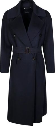 Max Mara Alice belted double-breasted coat - Blue