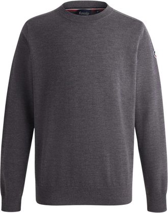 Fusalp Joryn Sweater - Heren - Ronde hals truien - Grijs - L - Wol - Truien & Vesten