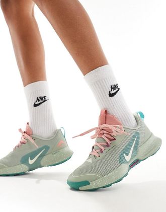 Nike Juniper Trail 3 sneakers in light green
