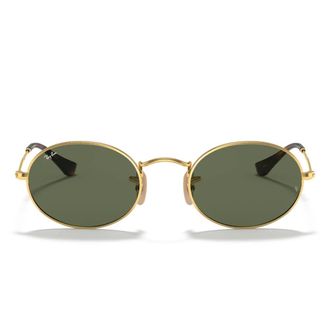 Ray-Ban Ovale metalen zonnebril - unisex - Accessoires - Geel - Maat: 48 MM
