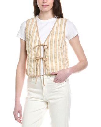 Line & Dot Kamari Tie Detailed Top