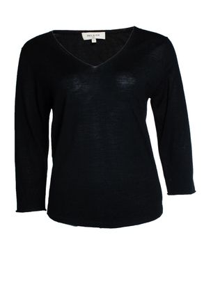 Paul & Joe black v neck top