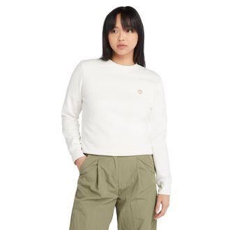 Timberland Sweatshirt TIMBERLAND EXETER RIVER BRUSHED BACK CREW SWEA, Damen, Gr. XXL, weiss (vintage whit), Jersey, Obermaterial: 80% Baumwolle, 20% Polyester, R