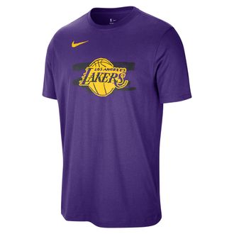 Nike Los Angeles Lakers Courtside Nike Mens NBA T-Shirt in Purple | HV6752-504
