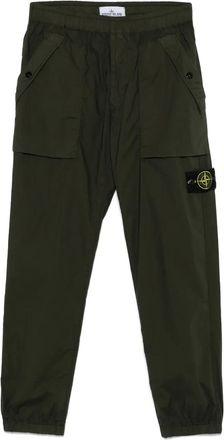 Stone Island Compass-motif trousers - Green