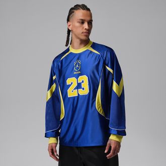 Nike Jordan Mens Jordan Goalie Top in Blue | IF3900-417