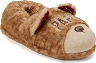 Dearfoams Papa Bear Closed Back Slipper in Frost at Nordstrom, Size Large M