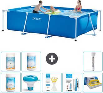 Intex Piscina Con Estructura Rectangular - 300x200x75 Cm - 7-piezas S43209