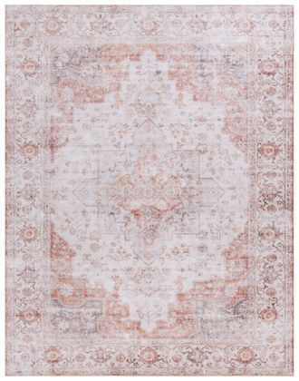 Safavieh Alfombra poli&eacute;ster gris claro/&oacute;xido 244 x 305 cm