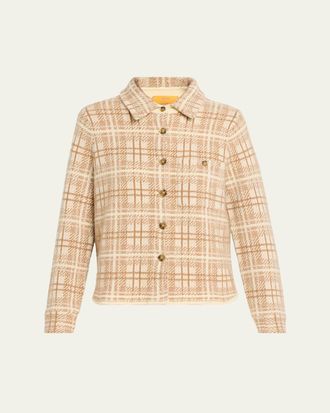Guest In Residence Dylan Plaid Cashmere Shirt