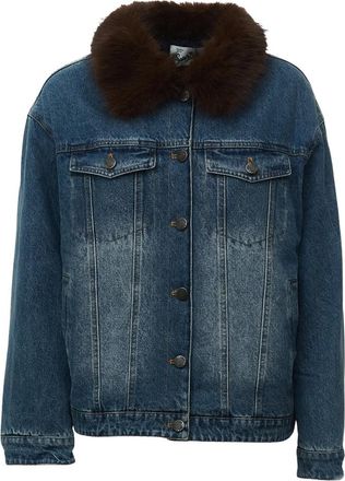 MC2 Saint Barth Denim Jacket - Dames - Spijkerjassen - Blauw - S - Denim - Jassen