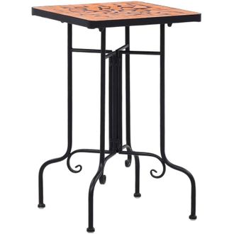 vidaXL Mesa Auxiliar De Mosaico Cer&aacute;mica Terracota Vidaxl