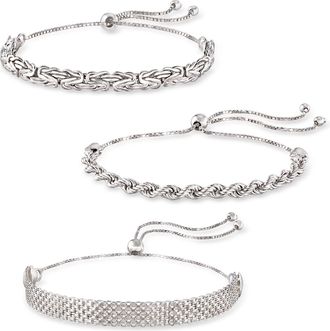 Ross-Simons Sterling Silver Jewelry Set: Multi-Link Bolo Bracelets