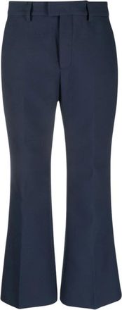 Closed Wharton Wijde Broek - Dames - Wijde Broeken - Blauw - W28 - Leer - Broeken