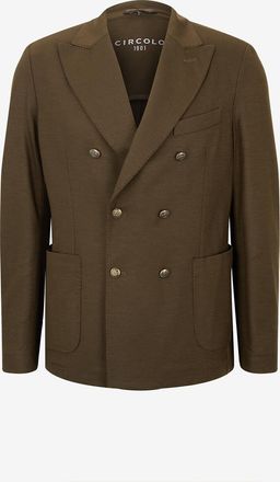 Circolo 1901 Doppelreihiger Blazer aus Flanell
