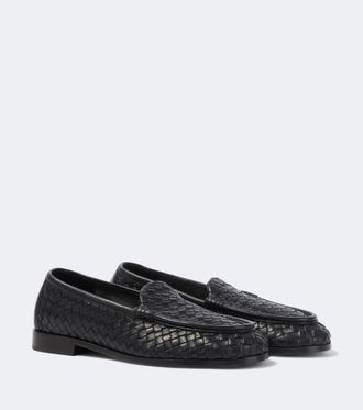 Bottega Veneta Mocasines Silenzio de piel Intrecciato