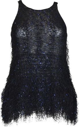 Giorgio Armani Top - Dames - Tops zonder mouwen - Blauw - L - Tops