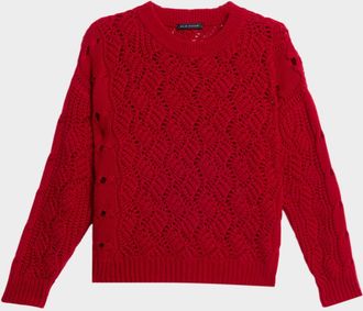 Elie Tahari The Raya Cashmere Crewneck Sweater