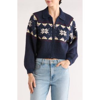 Blank NYC Zip-Up Sweater in Screen Time at Nordstrom Rack, Size Large