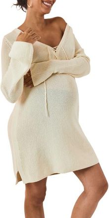 Hatch The Daria Getaway Mini Dress in Island Pearl at Nordstrom, Size X-Small