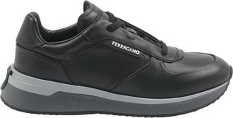 Ferragamo America Sneaker - Heren - Sneakers - Zwart - 39 1/2 EU - Leer - Schoenen