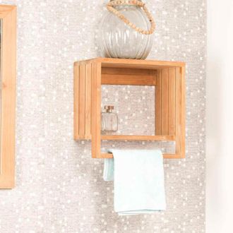 Wanda Collection Toallero Balda De Pared De Teca Chlo&eacute;