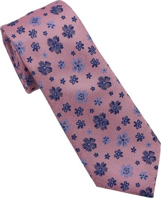 Ben Sherman Floral Twill Slim Tie in Pink at Nordstrom Rack