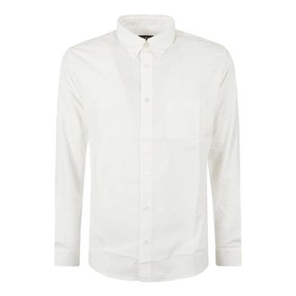 A.P.C. Edouard Logo Formeel Overhemd - Heren - Zakelijke Overhemden - Wit - L - Katoen - Overhemden