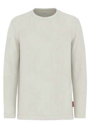 Joop Langarmshirt JOOP JEANS Darian, Herren, Gr. XL, beige (natural), Single Jersey, Obermaterial: 100% Baumwolle, unifarben, regular fit normal, Rundhals,