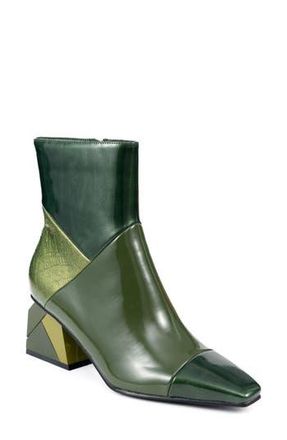Ninety Union Sienna Colorblock Bootie in Green Multi at Nordstrom Rack, Size 14