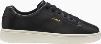 HUGO BOSS Mens HUGO Neston tenn fllt Trainers 001 Black - Size: 11