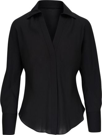 Vince georgette silk shirt - women - Silk - M - Black
