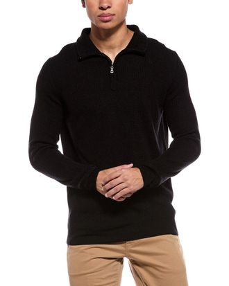 Weatherproof Vintage Weatherproof Vintage Soft Touch All Over Texture 1/4-Zip Mock Neck Sweater