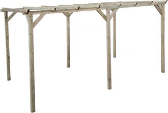 Habitat et Jardin Marquesina Para Veh&iacute;culo De Madera <> 3 X 5 M