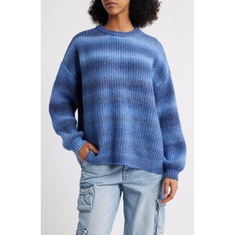 PacSun Alexia Oversize Rib Sweater in Blue at Nordstrom Rack, Size X-Small