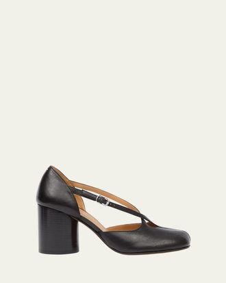 Maison Margiela Tabi Strappy Block-Heel Pumps